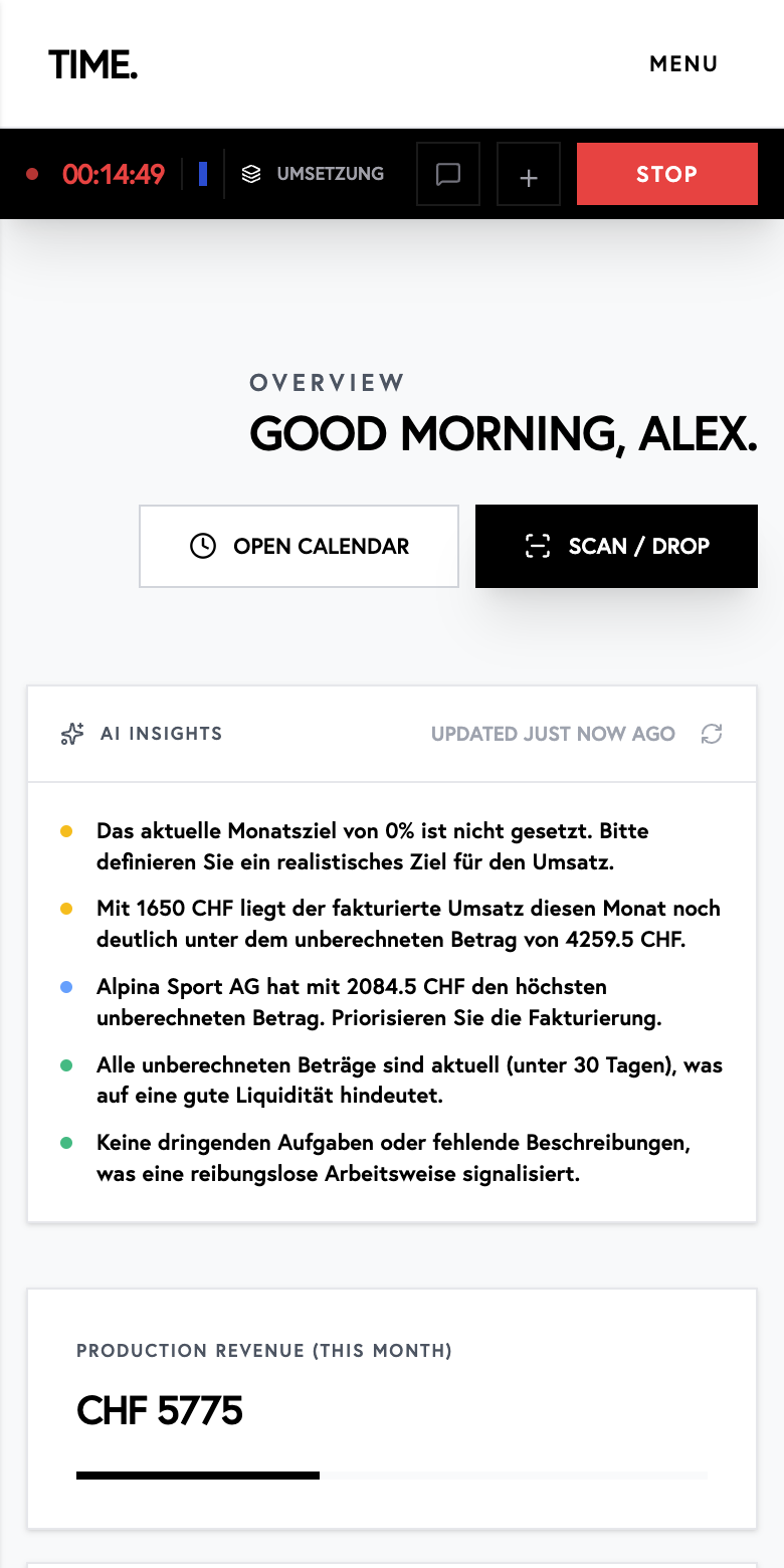 How the day starts.